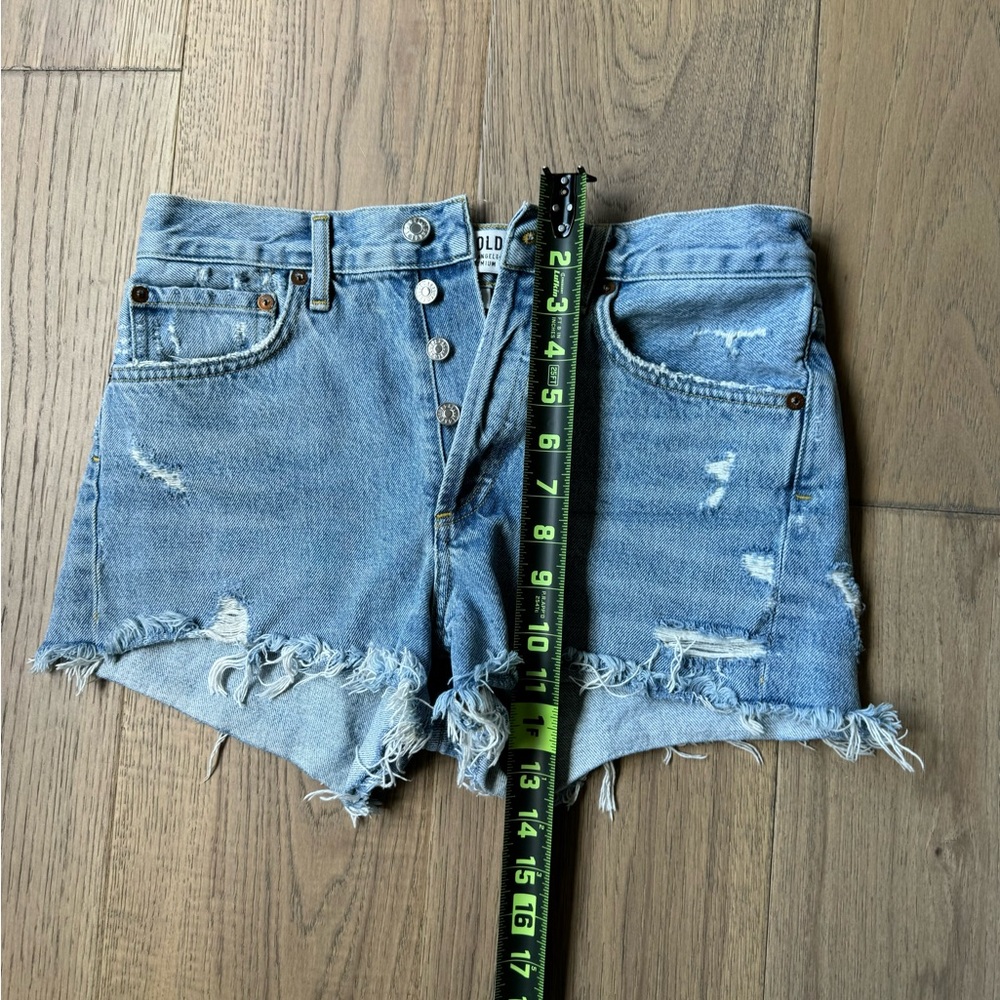 Agolde Parker Denim Shorts - Picture 4 of 5